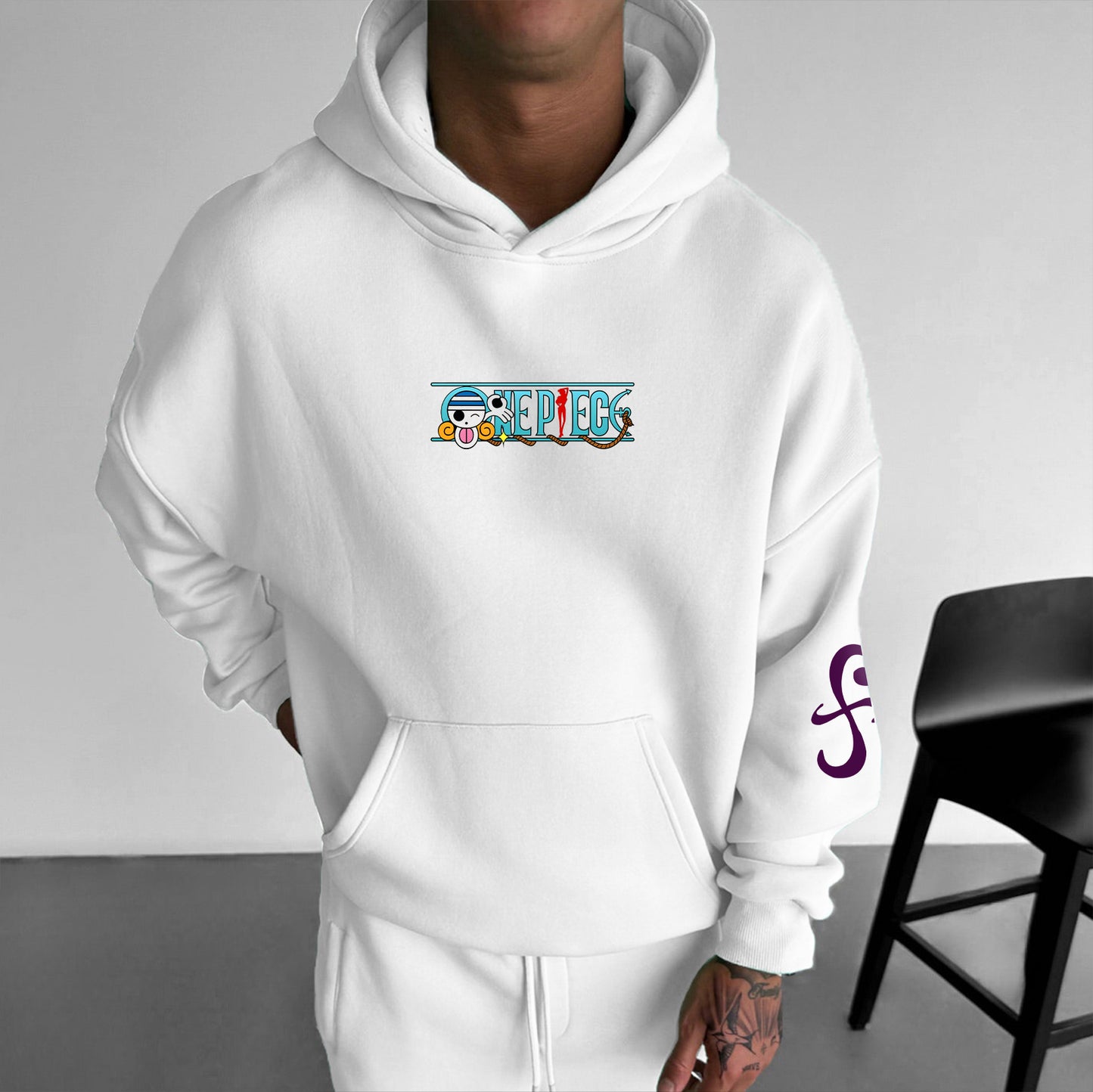 Unisex Oversized Anime Print Hoodie |-Anime x kingdom