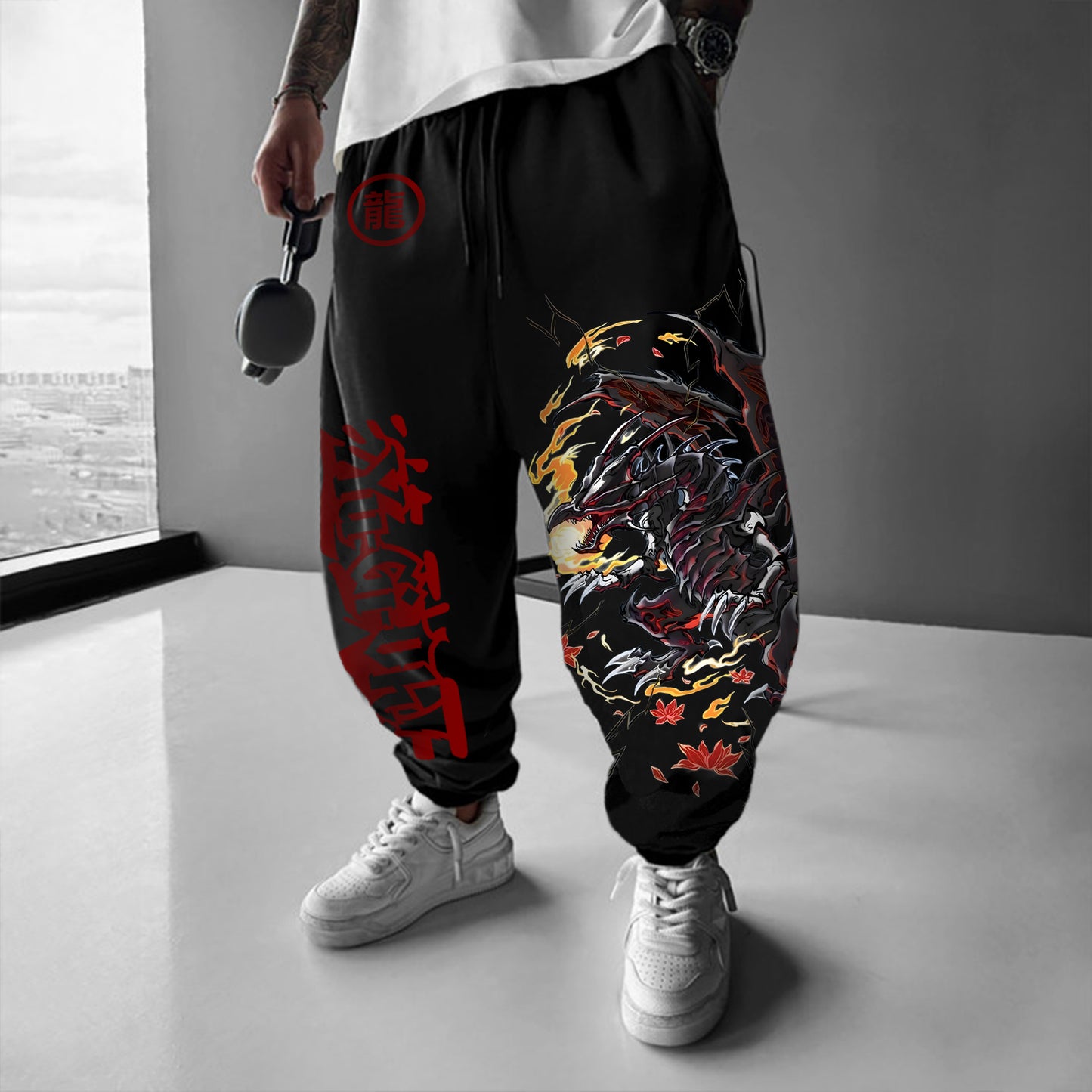 Unisex “Yu-Gi-Oh!” Anime Style Retro Pants-comicclothing