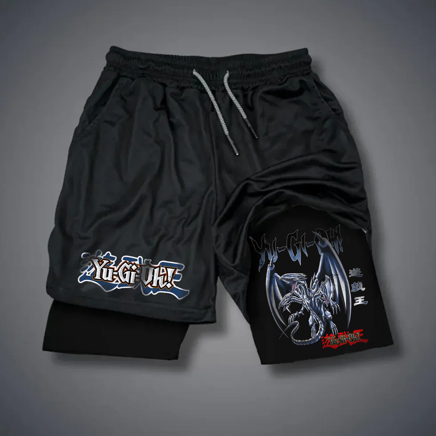 Unisex "Yu-Gi-Oh!" Anime Style Retro Shorts-comicclothing