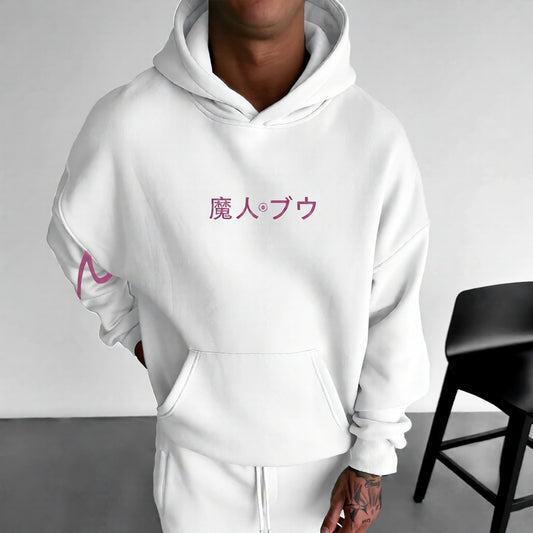 Unisex Anime Print Casual Oversized Hoodie-Anime x kingdom