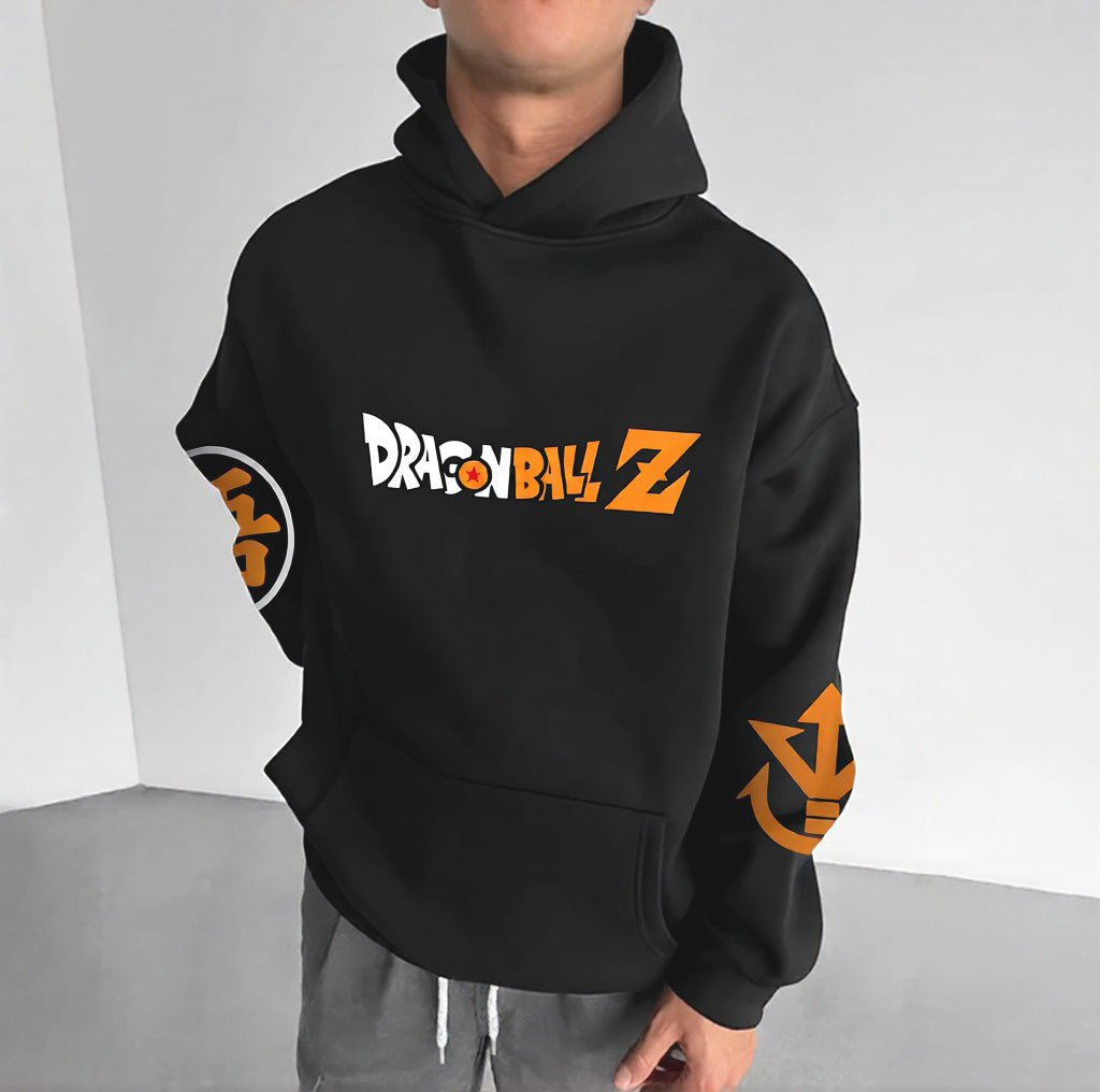 Unisex Anime Print Casual Oversized Hoodie-Anime x kingdom
