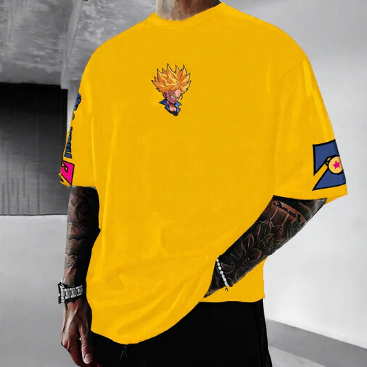Unisex Anime Inspired Vintage T-Shirt-Anime x kingdom