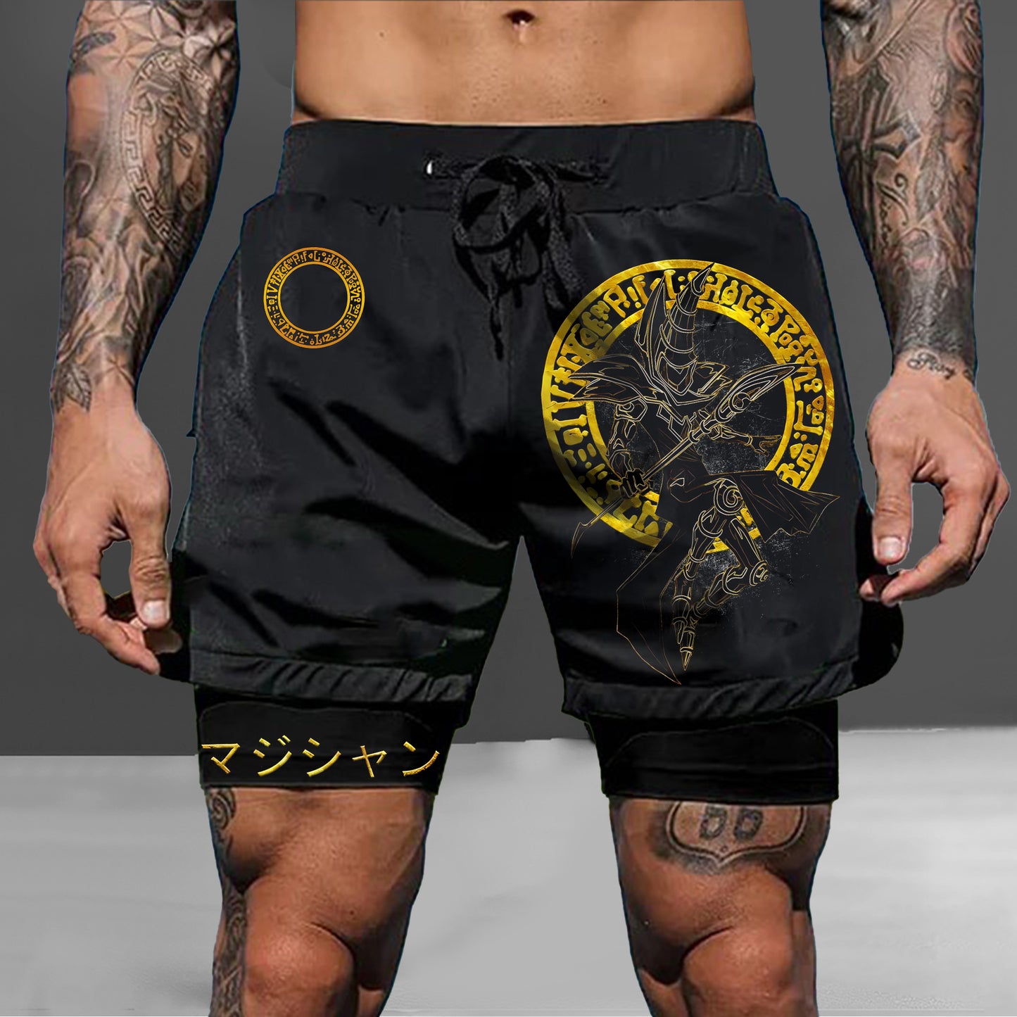 Unisex "Yu-Gi-Oh!" Anime Style Retro Shorts-comicclothing