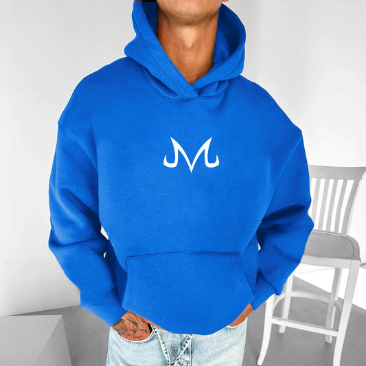 Unisex Anime Print Casual Oversized Hoodie-Anime x kingdom