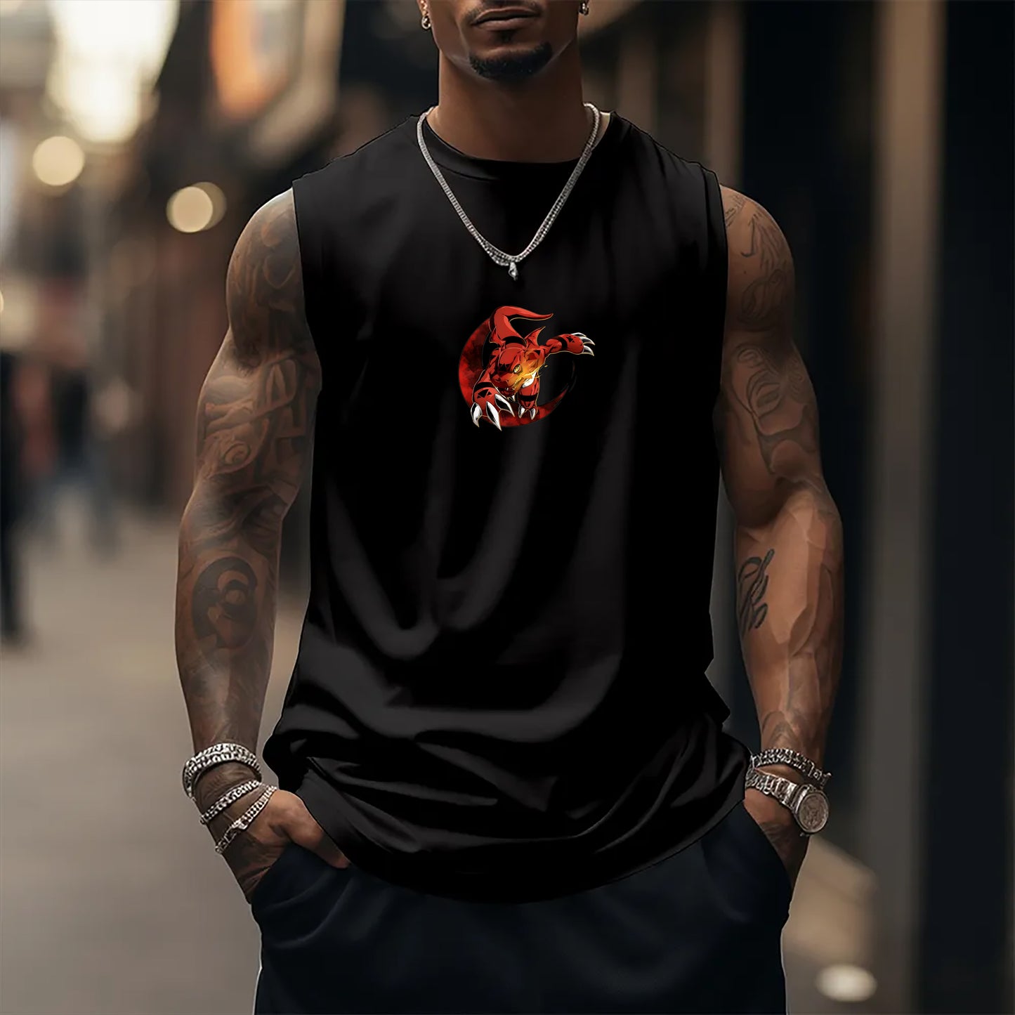 Unisex Casual Anime Tank Top-comicclothing