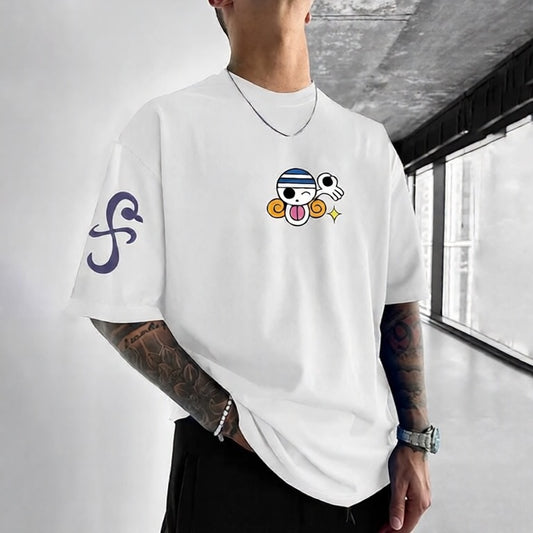 Unisex Anime Inspired Vintage T-Shirt-Anime x kingdom