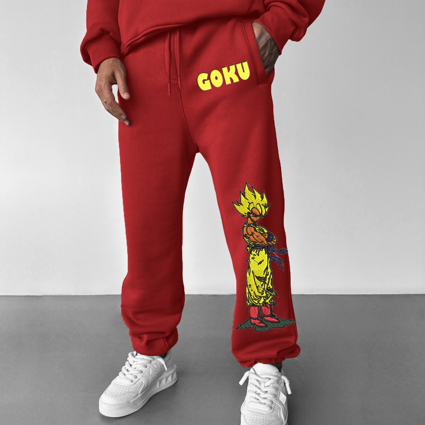 Unisex Anime Print Sweatpants Casual Pants