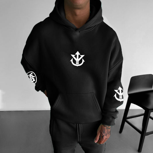 Unisex Anime Print Casual Oversized Hoodie