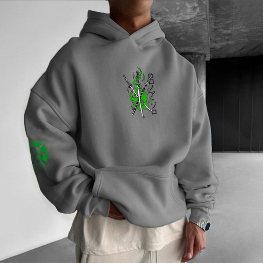 Unisex Anime Graphic Streetwear Vintage Hoodie-Anime x kingdom