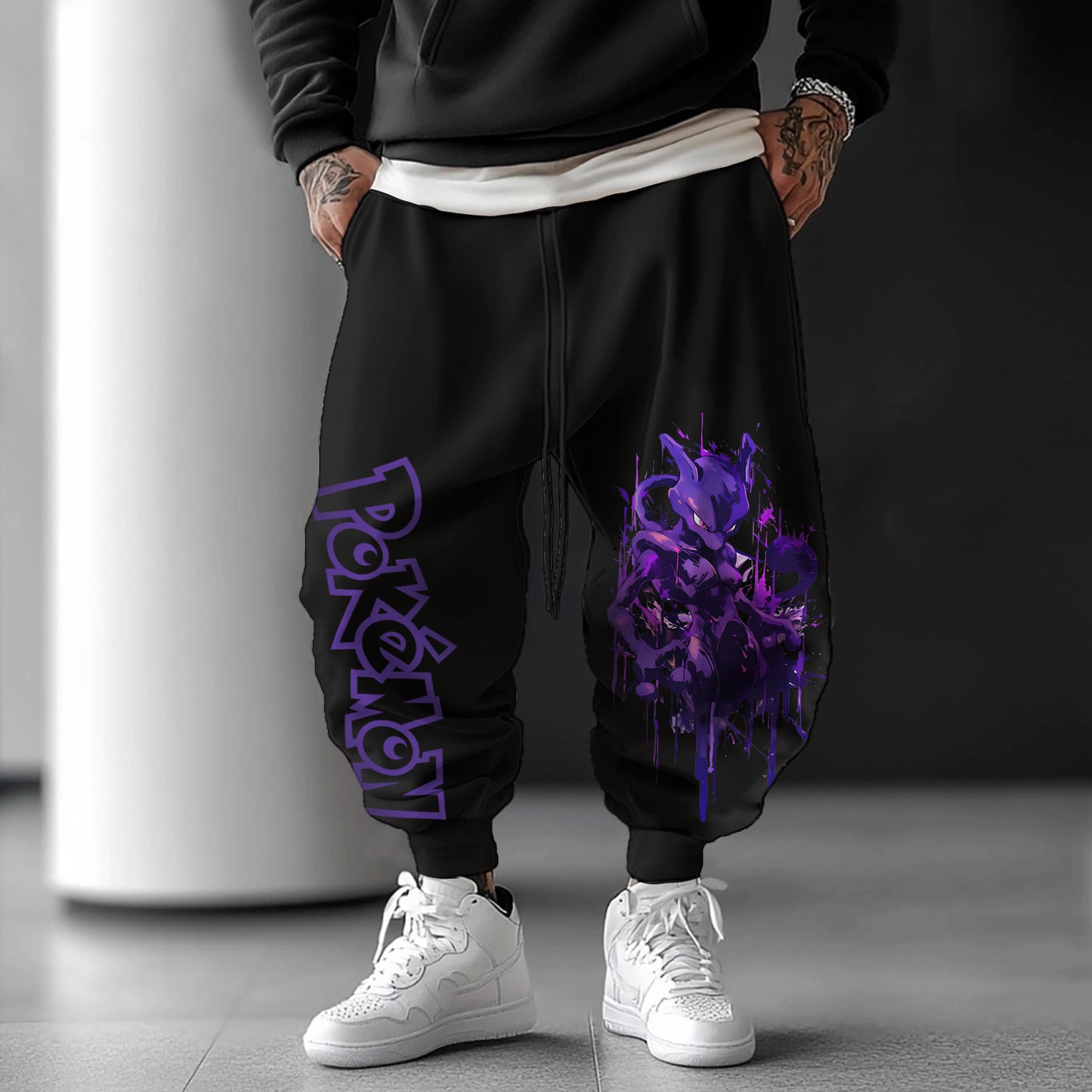 Unisex Casual Anime Streetwear Pants-comicclothing