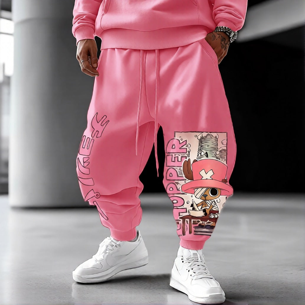 Unisex Anime Inspired Vintage Pants-Anime x kingdom