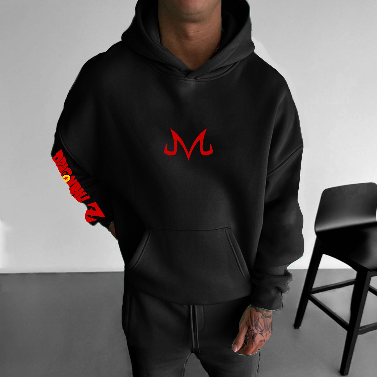 Unisex Anime Print Casual Oversized Hoodie