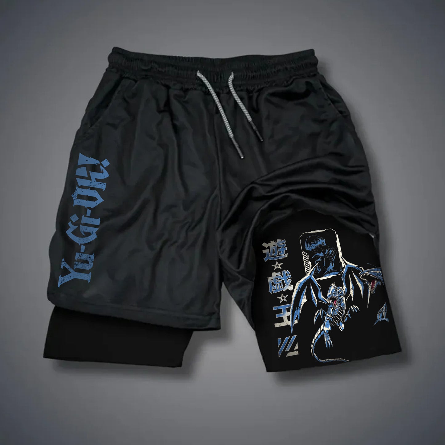 Unisex "Yu-Gi-Oh!" Anime Style Retro Shorts-comicclothing