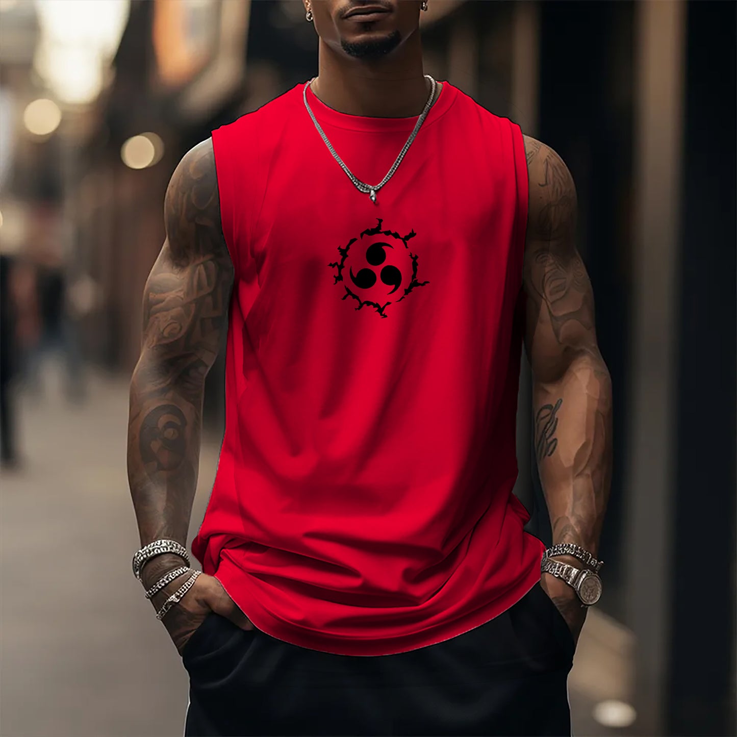 Unisex Casual Anime Tank Top-comicclothing