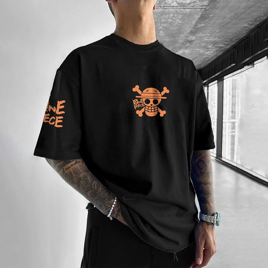 Unisex Anime Inspired Vintage T-Shirt丨