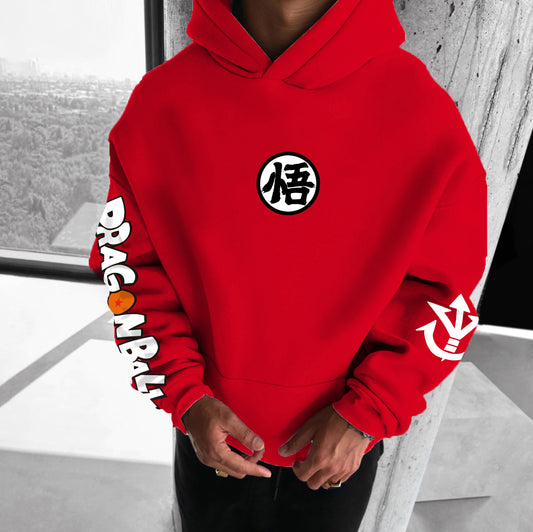 Unisex Anime Print Casual Oversized Hoodie