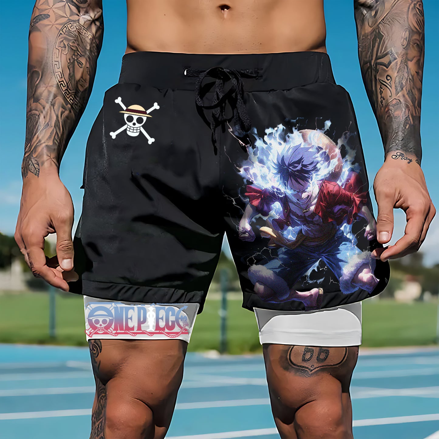 Unisex “ONE PIECE” Casual Anime Streetwear Shorts