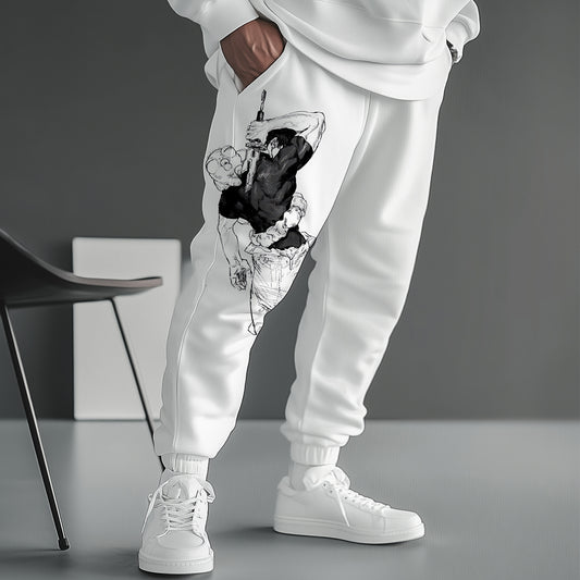 Men's Anime Jujutsu Kaisen Print Casual Sweatpants