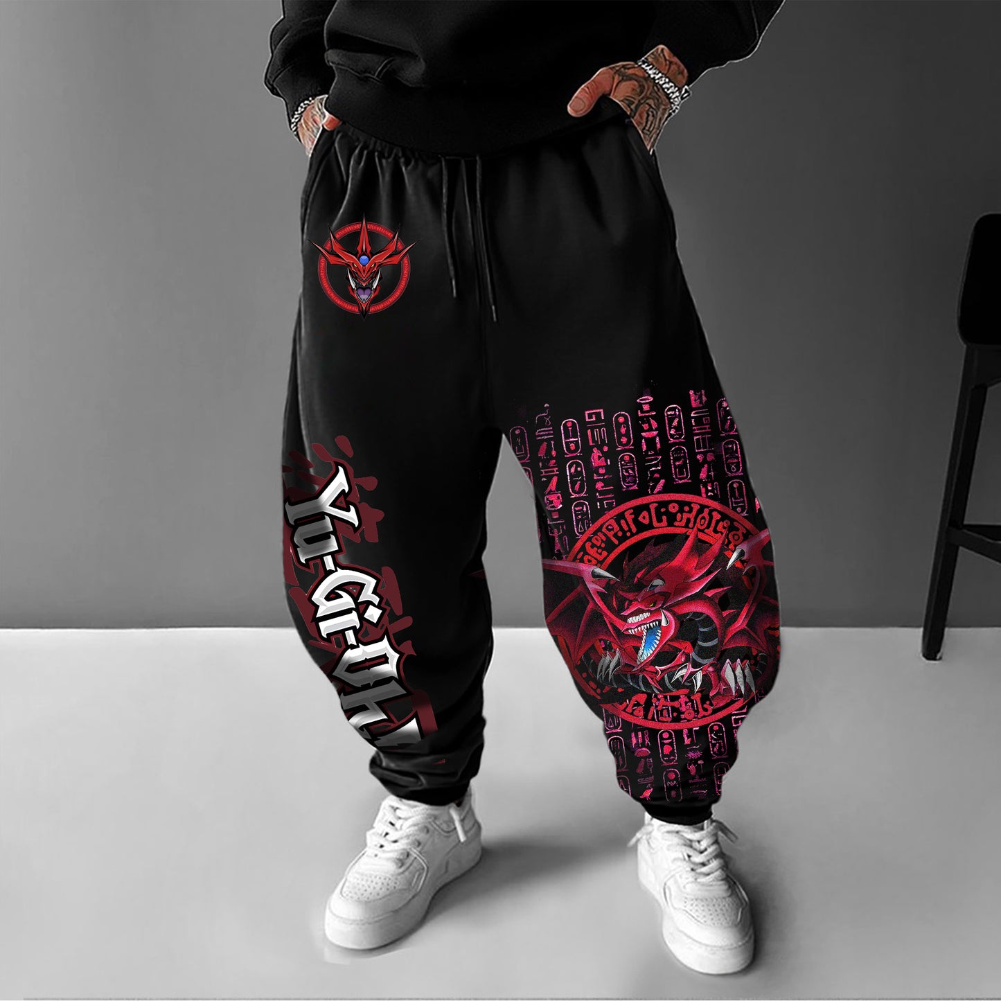 Unisex “Yu-Gi-Oh!” Anime Style Retro Pants
