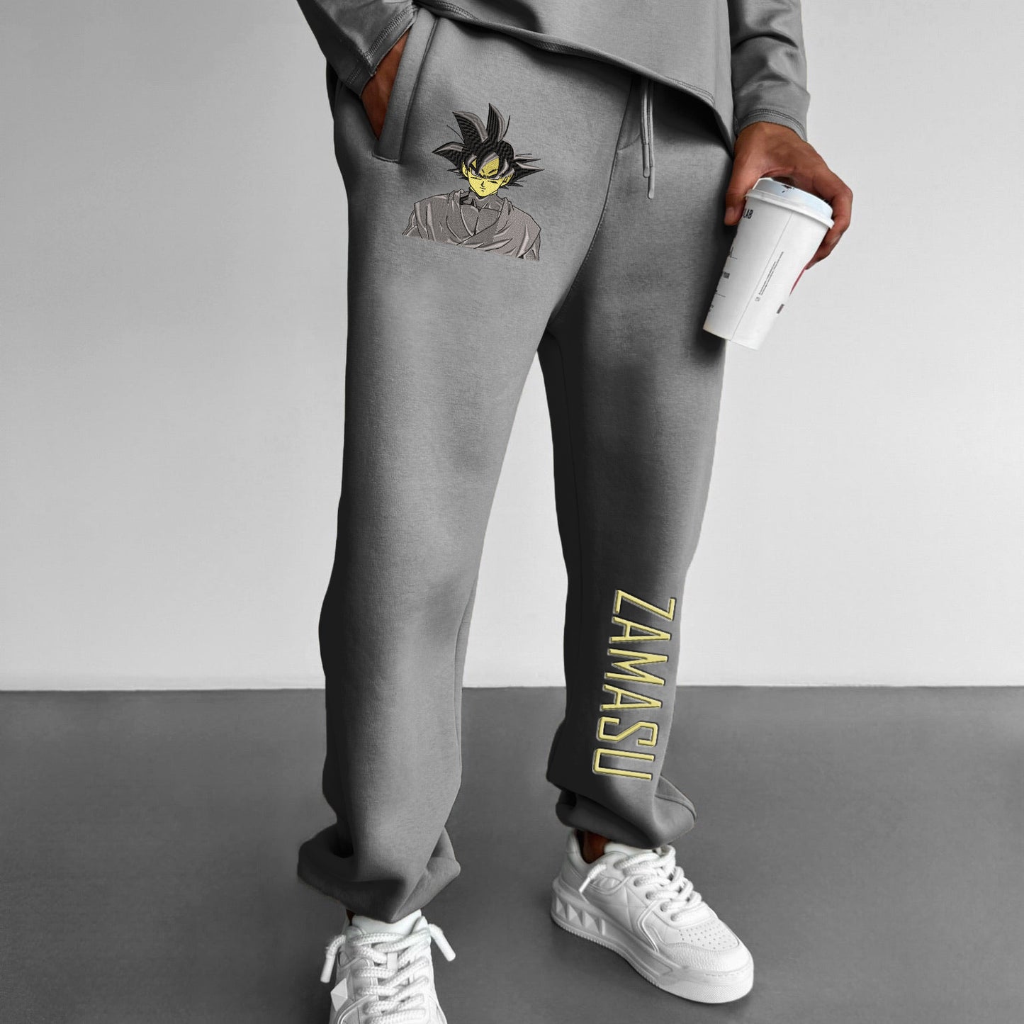 Unisex Anime Print Sweatpants Casual Pants