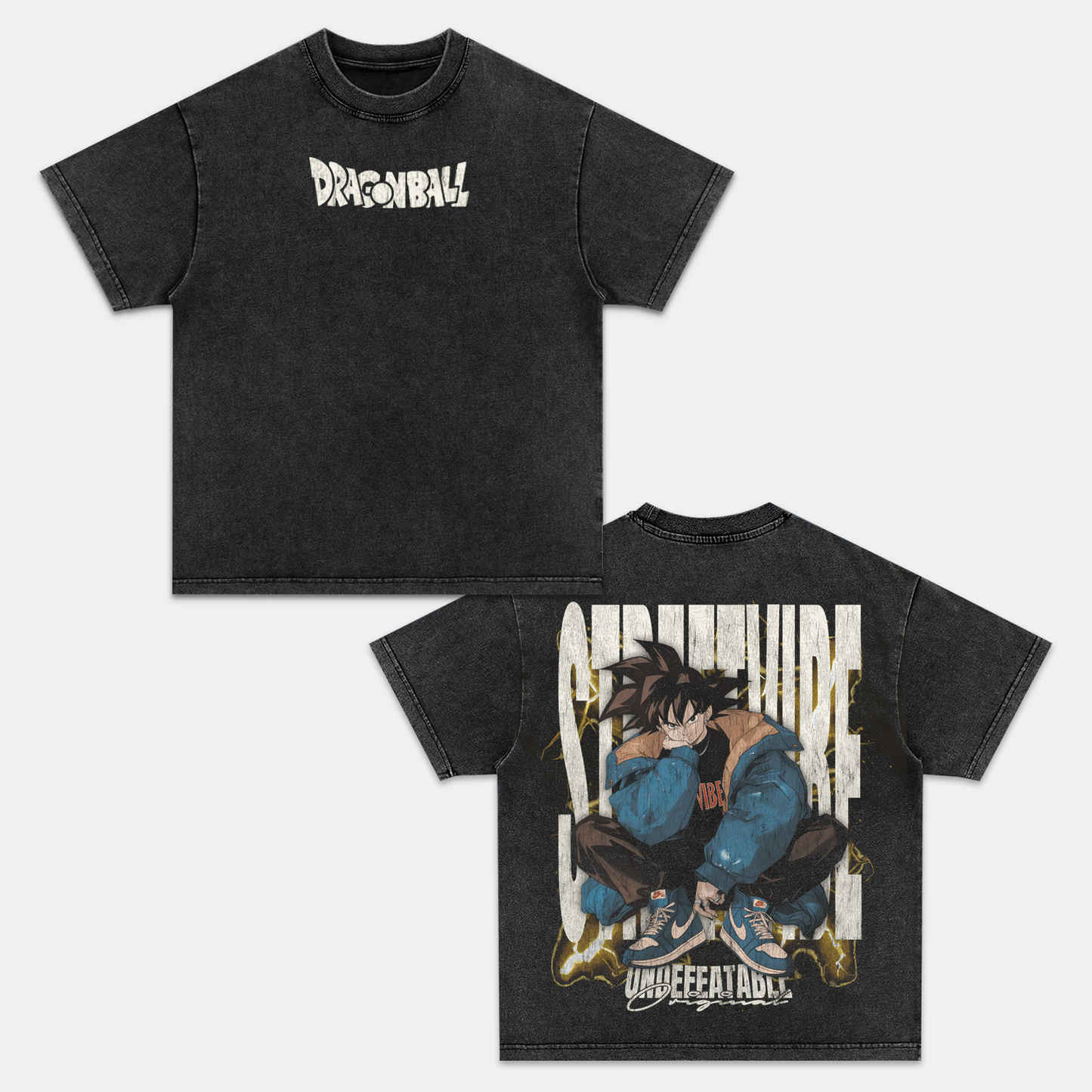 SON GOKU UNISEX ANIME INSPIRED VINTAGE T-SHIRT -comicclothing