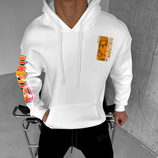 Oversized Unisex Anime “Anime” Print Hoodie-comicclothing