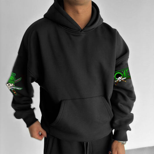 Unisex Anime Print Casual Oversized Hoodie-AnimeClothe