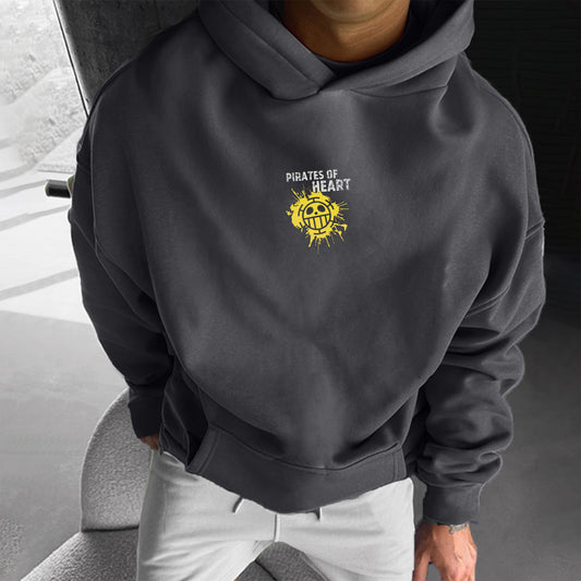 Unisex Anime Print Casual Oversized Hoodie-Anime x kingdom
