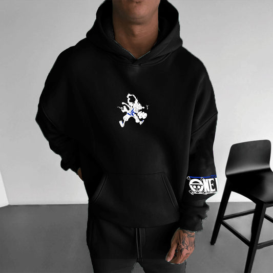 Unisex Anime Print Casual Oversized Hoodie-AnimeClothe