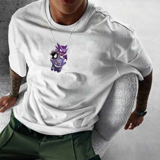 Pokémon Unisex Anime Gengar T-shirt-Anime x kingdom