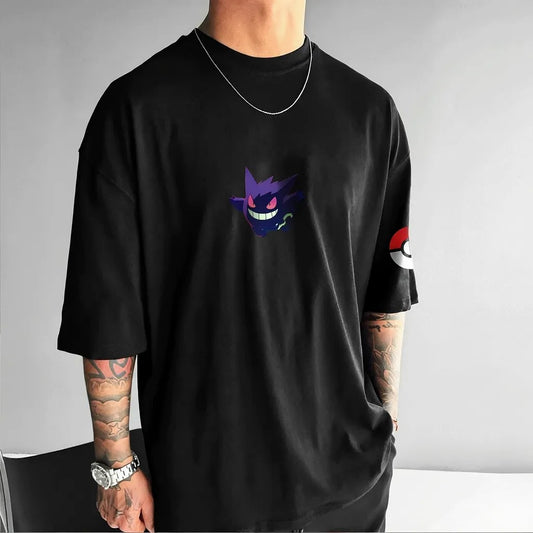 Pokémon Unisex Anime Gengar T-shirt-Anime x kingdom