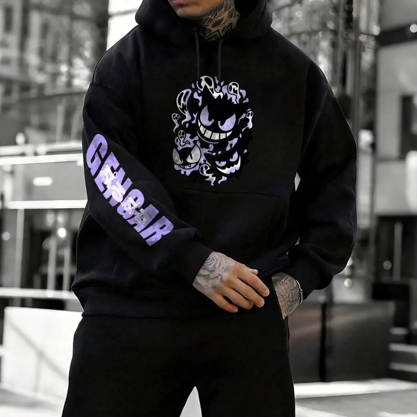Pokémon Unisex Anime Gengar Hoodie-Anime x kingdom