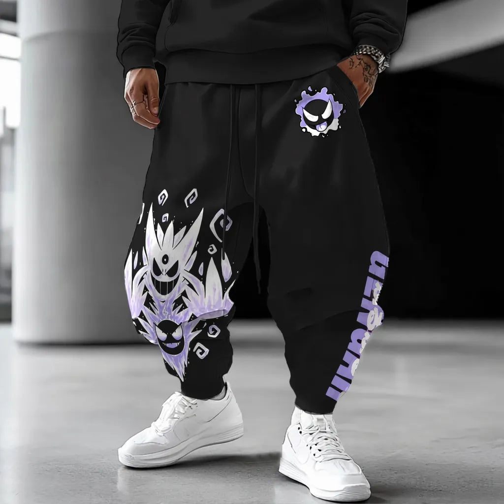 Pokémon Unisex Anime Gengar Pants-Anime x kingdom