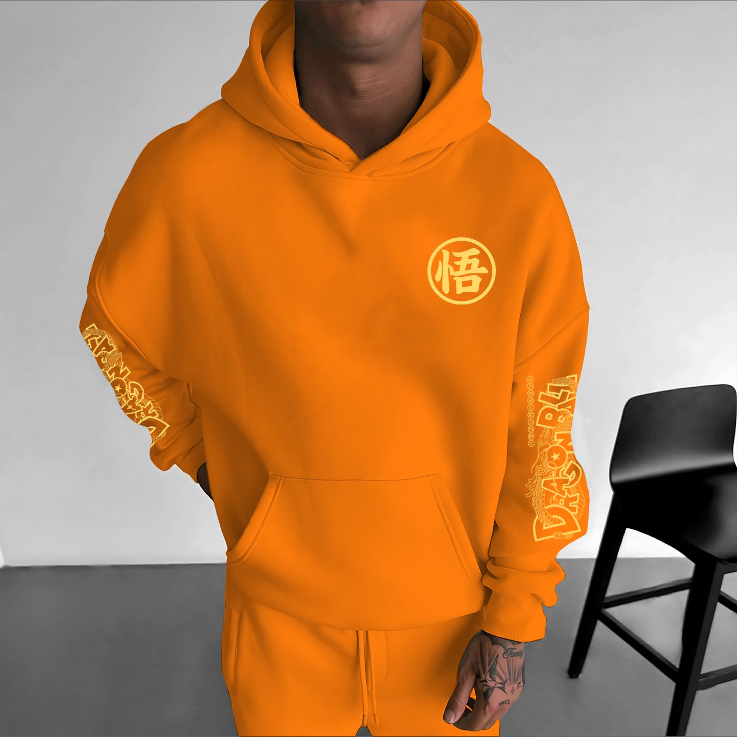 Unisex Anime Print Casual Oversized Hoodie