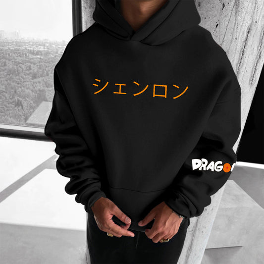 Unisex Anime Print Casual Oversized Hoodie