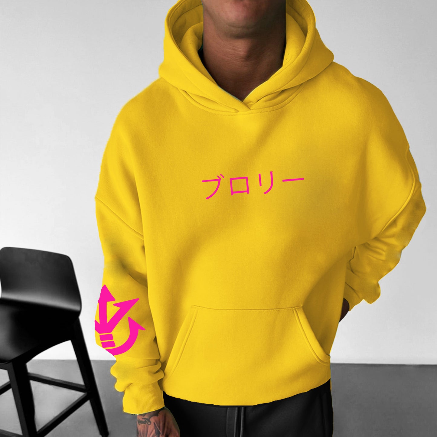 Unisex Anime Print Casual Oversized Hoodie