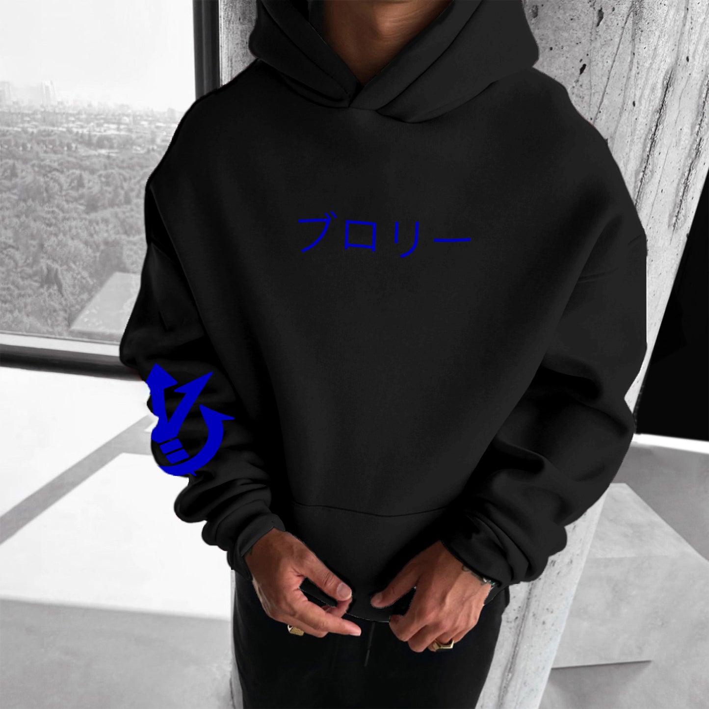 Unisex Anime Print Casual Oversized Hoodie