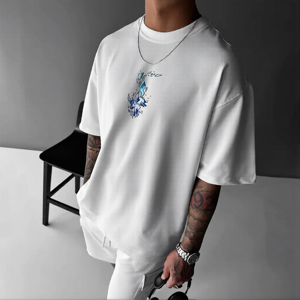 Pokémon Unisex Anime Eevee T-shirt-Anime x kingdom