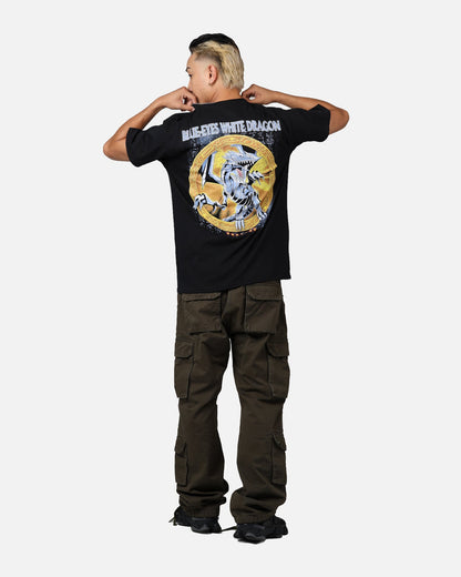 Yu-Gi-Oh! Blue Eyes White Dragon T-Shirt Black