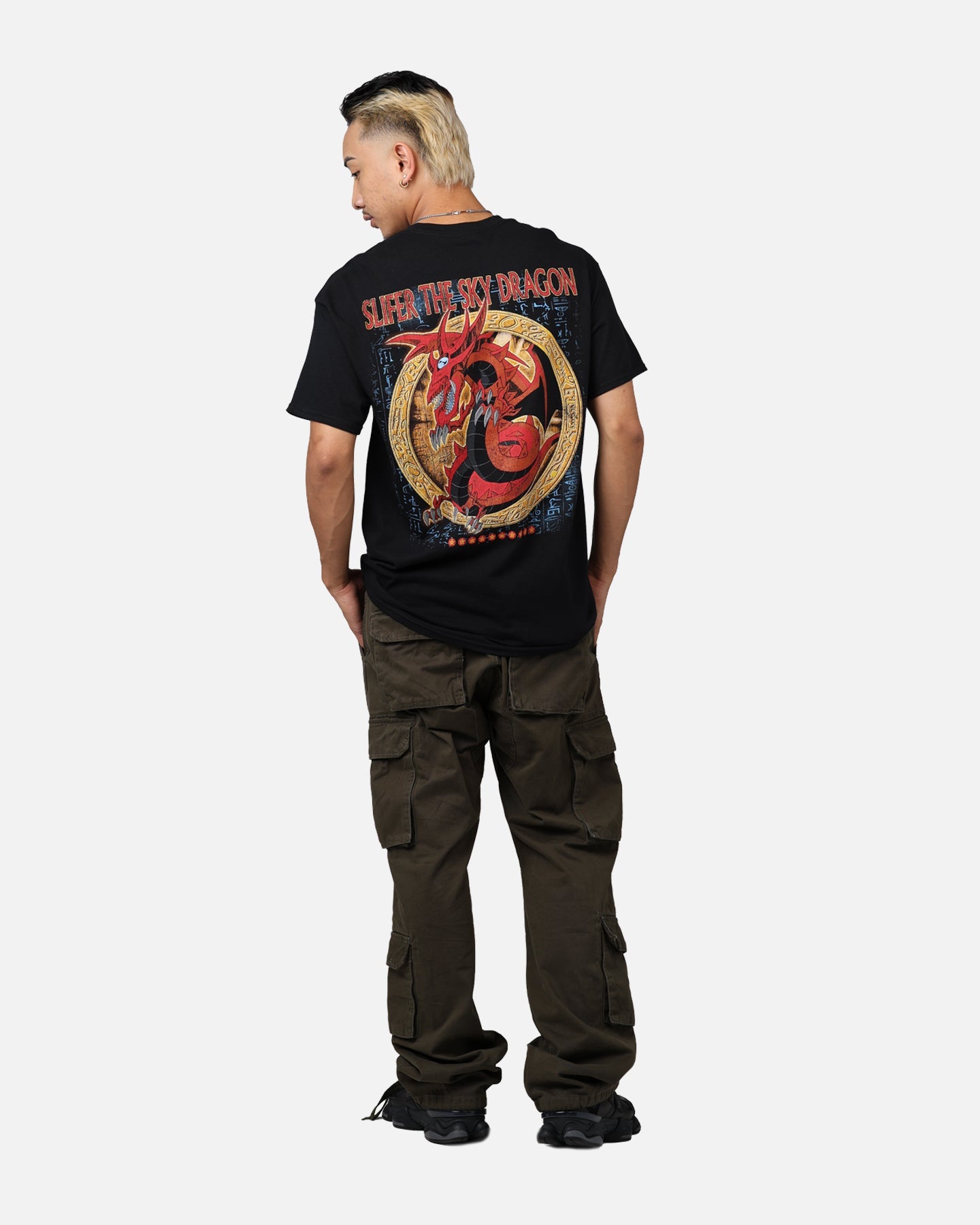 Yu-Gi-Oh! Slifer Vintage T-Shirt Black