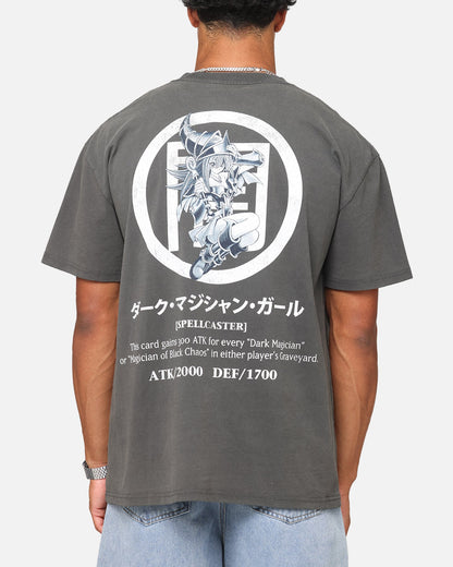 Yu-Gi-Oh! Dark Magician Girl Card Heavyweight T-Shirt Black Wash