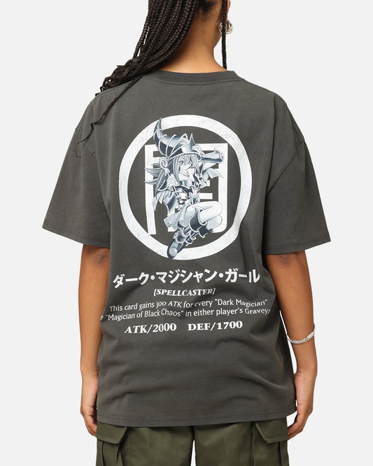 Yu-Gi-Oh! Dark Magician Girl Card Heavyweight T-Shirt Black Wash