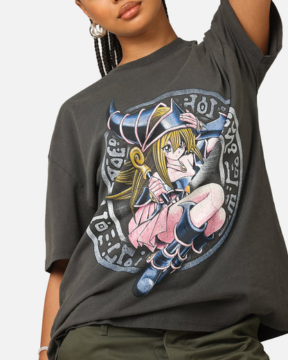 Yu-Gi-Oh! Dark Magician Girl Card Heavyweight T-Shirt Black Wash