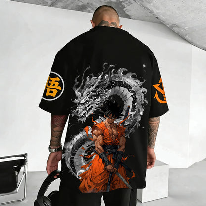Unisex Anime Inspired Vintage T-Shirt-Anime x kingdom