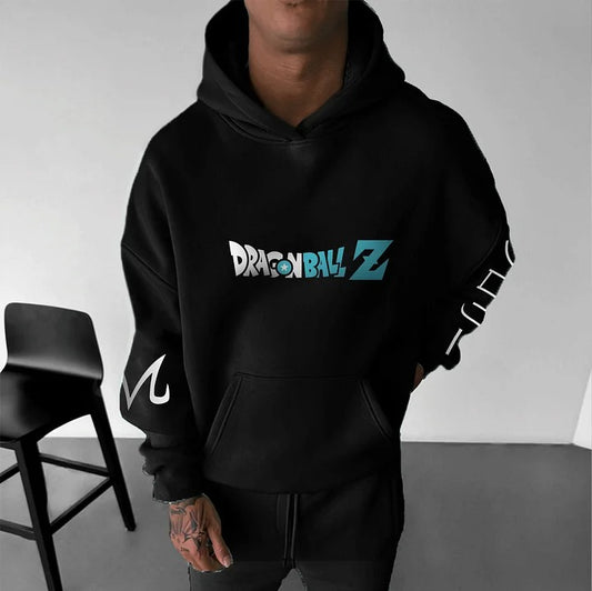 Unisex Anime Print  Casual Oversized Hoodie-Anime x kingdom