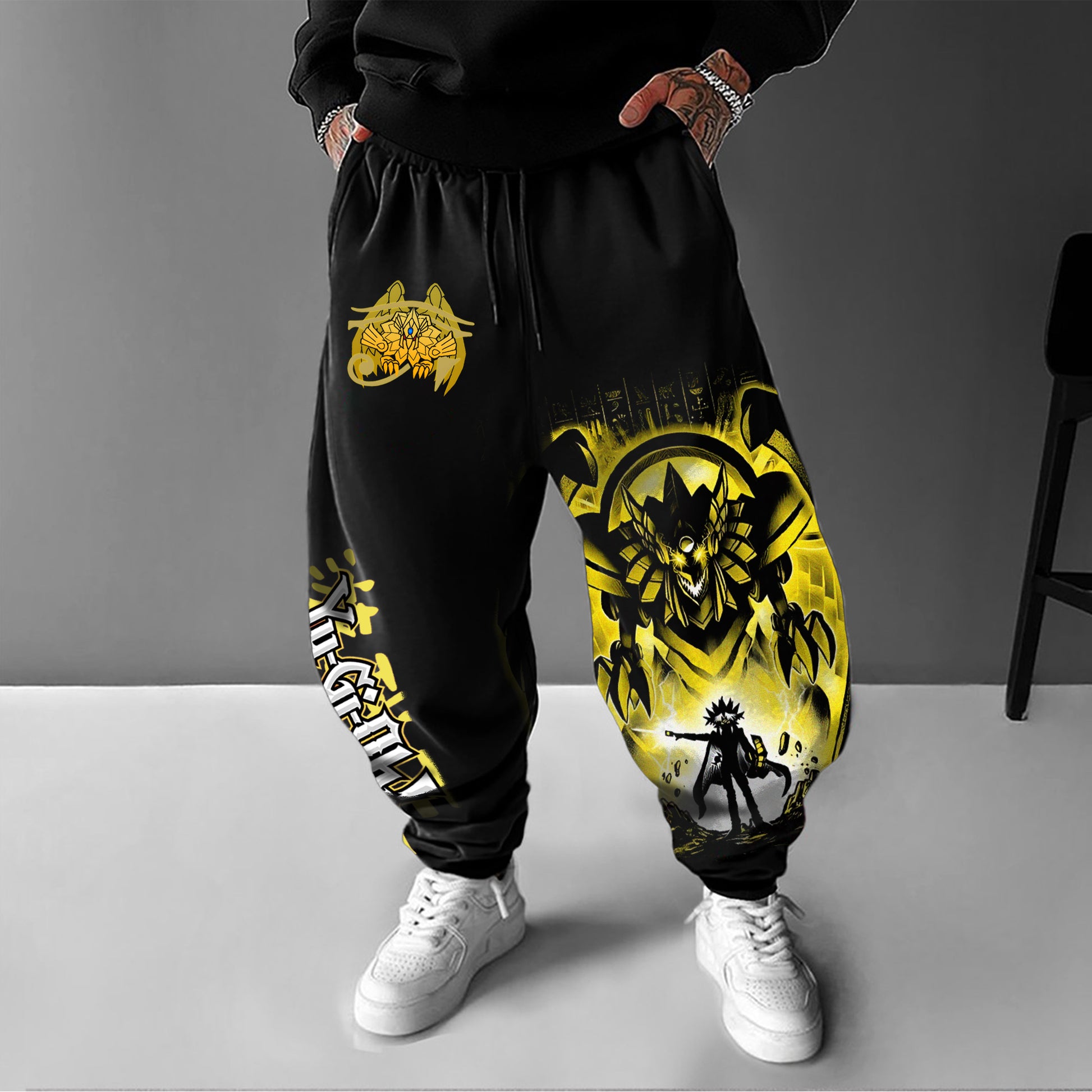 Unisex  “Yu-Gi-Oh！”  Anime Style Retro Pants