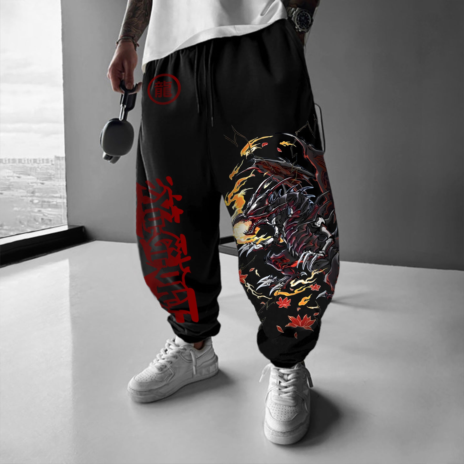 Unisex  “Yu-Gi-Oh！”  Anime Style Retro Pants-comicclothing