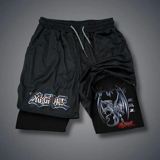 Unisex "Yu-Gi-Oh!"  Anime Style Retro Shorts-comicclothing