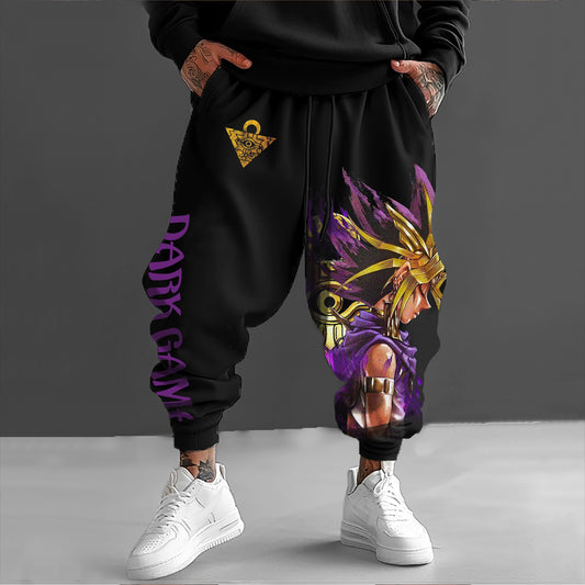 Unisex  “Yu-Gi-Oh！”  Anime Style Retro Pants