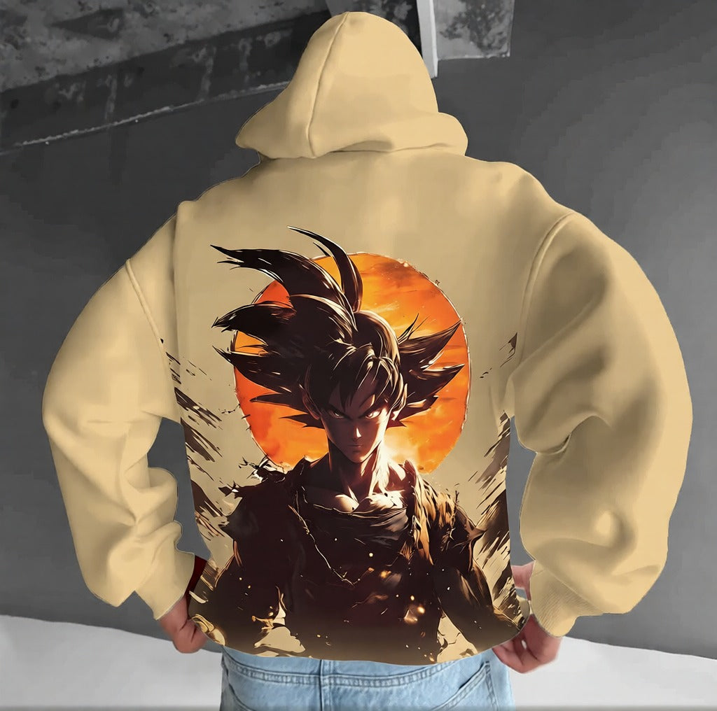 Unisex Anime Print  Casual Oversized Hoodie-Anime x kingdom